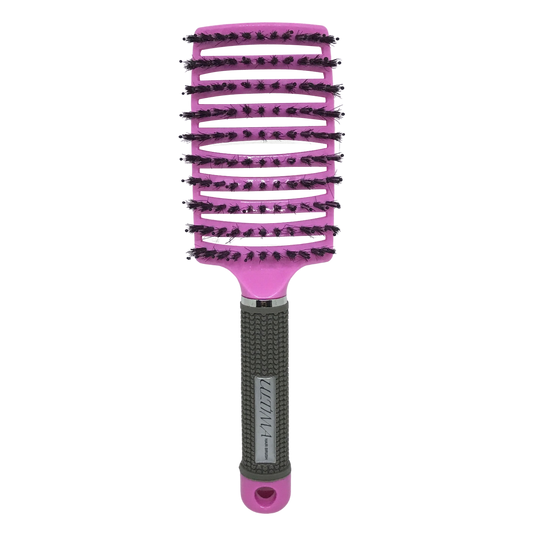 pink detangling hair brush